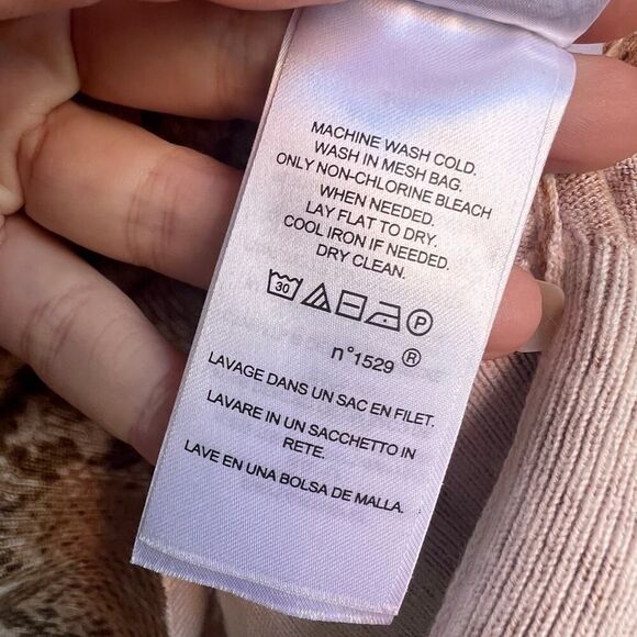 Lauren Ralph Lauren Black Label Snakeskin Print Cotton Blend Cardigan Size XL - Picture 7 of 7